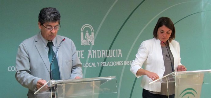 Diego Valderas y Elena Cortés.
