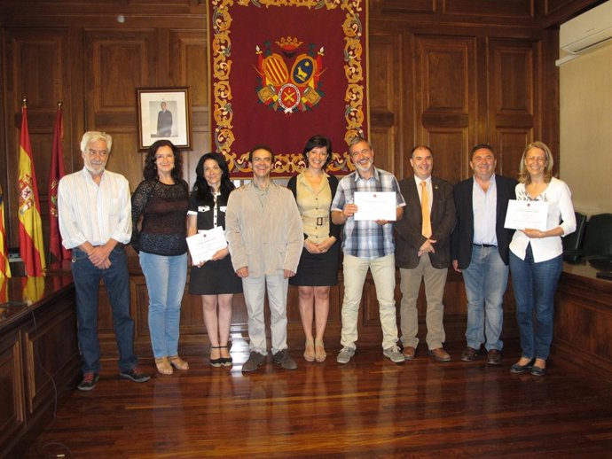 Entrega del premio del I Torneo Fotográfico Teruel Ciudad del Amor.