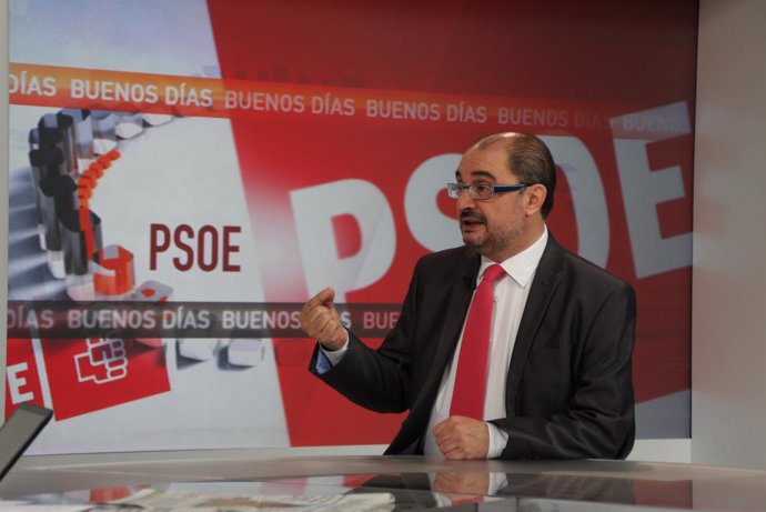 Javier Lambán, secretario general del PSOE-Aragón