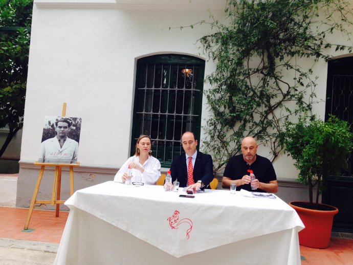 Laura García Lorca, Juan García Montero y Jesús Ortega