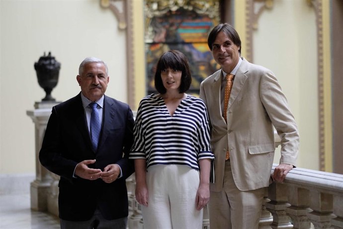 José del Río y Damián Caneda y Silvia Grijalba, Casa de Gerald Brenan