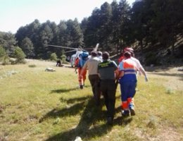 Rescate a un ciclista accidentado en el Río Borosa (Jaén)