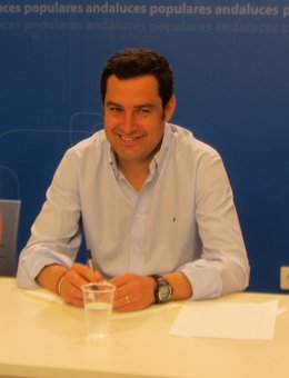 Juanma Moreno en el Comité Directivo del PP-A este lunes