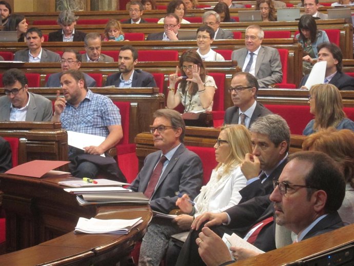 O.Junqueras, Pere Navarro, Artur Mas, J.Turull, Joana Ortega, F.Homs,R.Espadaler