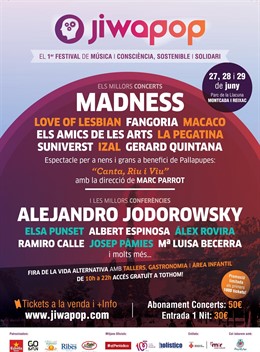 Cartel del festival Jiwapop