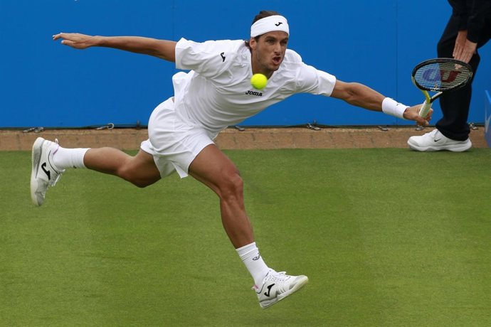 El Tenista Español Feliciano López En El Torneo De Queen's