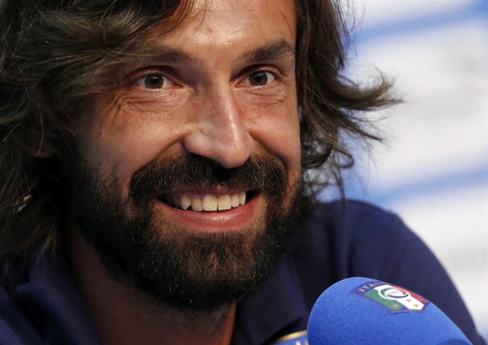 El jugador de la selección italiana Andrea Pirlo