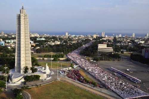 Marcha por el Día del Trabajo en La Habana
