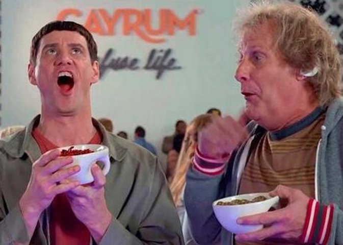 Jim Carrey y Jeff Daniels en Dos tontos muy tontos dos 