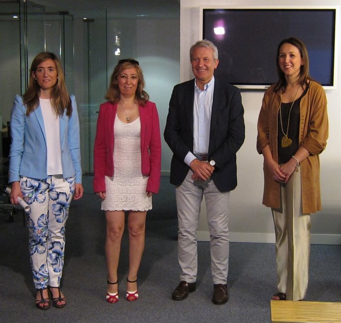 Del Río, Ruiz, Matute y Maiso, en la rueda de prensa
