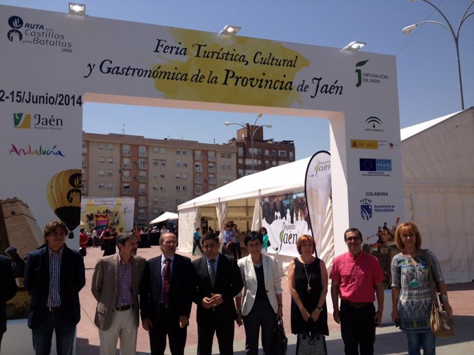 Inauguración de la feria turística de Jaén en Fuenlabrada (Madrid)
