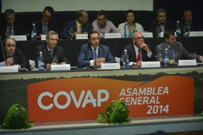 Presidencia de la Asamblea General de Covap celebrada en Pozoblanco