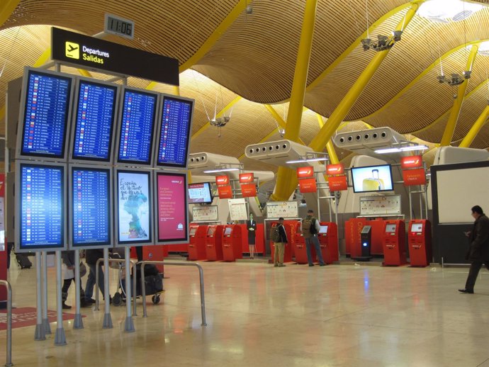 Aeropuerto de Barajas en Madrid
