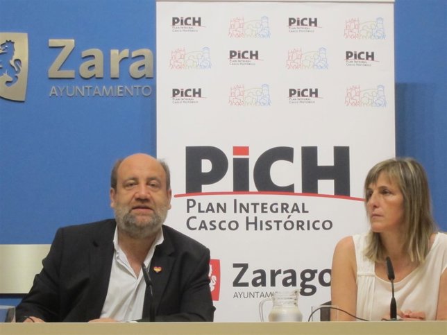 El presidente del PICH, José Manuel Alonso y la de oficina PICH, Ana Sanromán