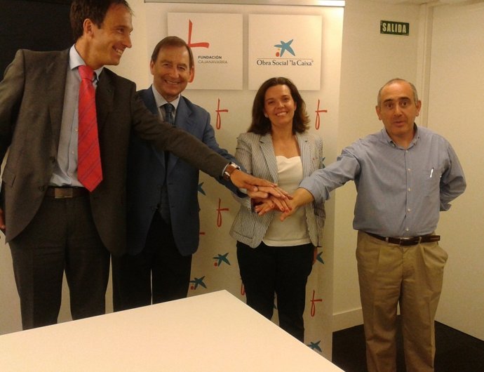 Acuerdo La Caixa, Fundación CAN y Ayuntamiento de Barañáin.
