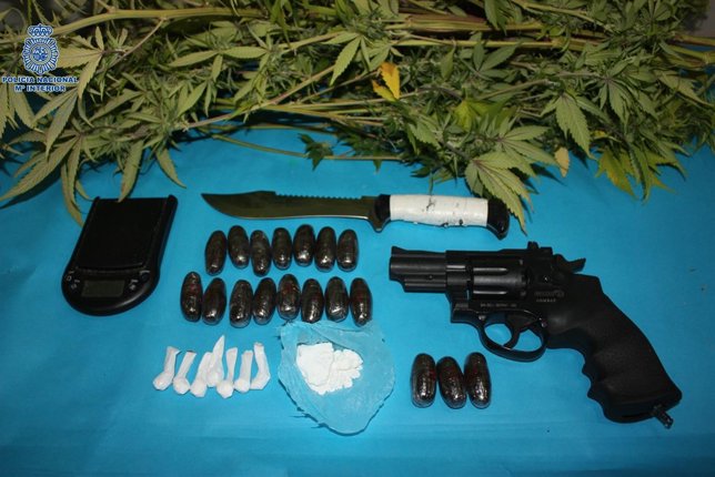 Materia intervenido en Operación Estudiante en Pontevedra