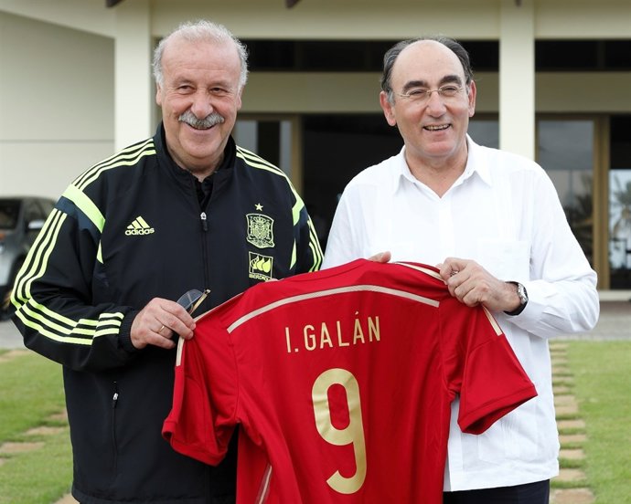 Ignacio Galán, presidente de Iberdrola, junto a Vicente del Bosque