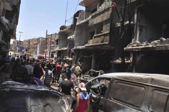 Atentado con coche bomba en Homs, Siria