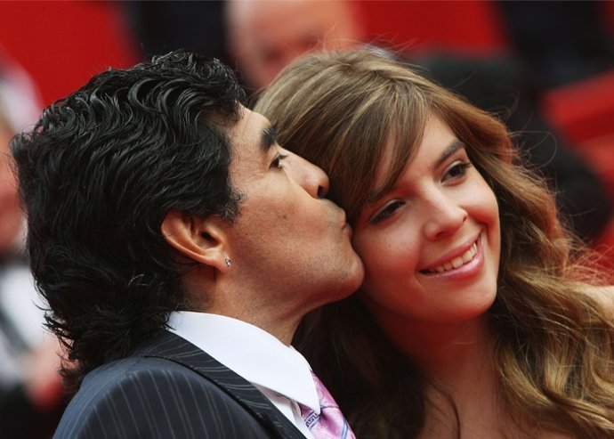 DIEGO MARADONA Y SU HIJA 