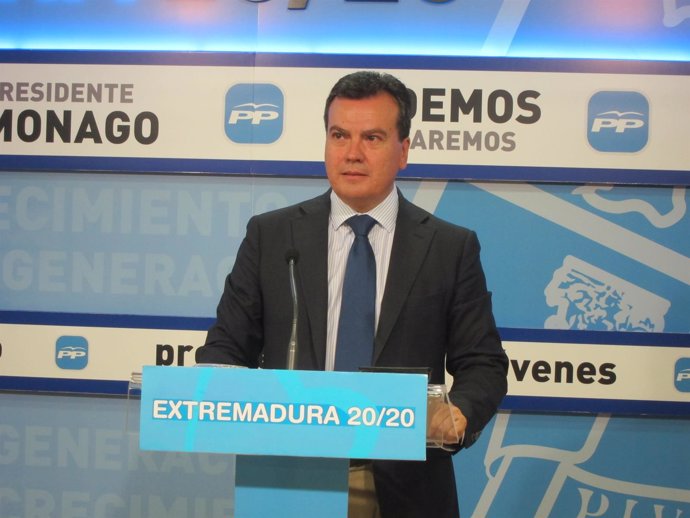 Miguel Cantero, portavoz del PP en el Parlamento extremeño