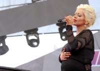 Christina Aguilera en su segundo embarazo superfan de Súper Mario Bros