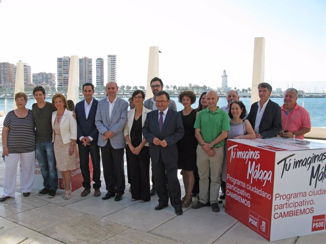 PSOE presenta la campaña tu imaginas málaga conejo heredia gámez y secretarios 