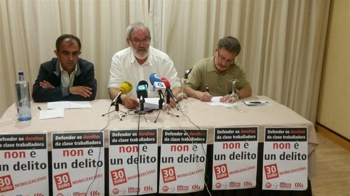 Miembros De UGT, CC.OO Y CIG