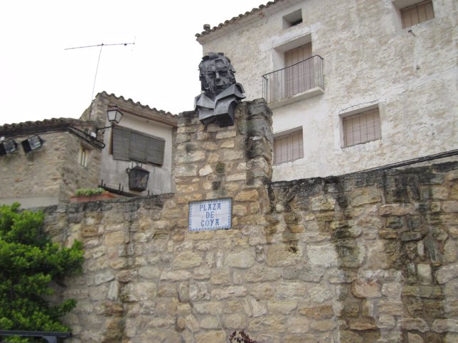 Busto de Goya en su localidad natal Fuendetodos (Zaragoza)