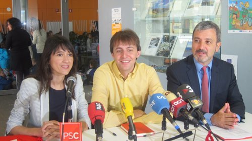 N.Parlon, J.López y J.Collboni, PSC