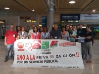CC.OO., UGT y USO ven "temeraria" la privatización parcial de AENA, dados sus beneficios y la proximidad del verano