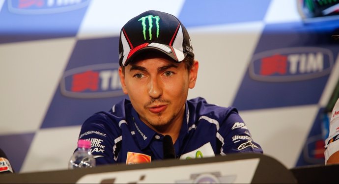 Jorge Lorenzo en rueda de prensa