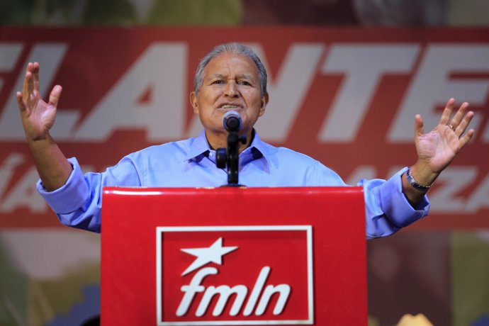 Salvador Sanchez Ceren, presidente candidato de FMLN en El Salvador