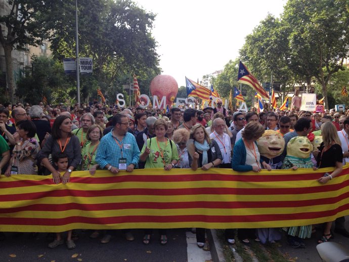 Manifestación de Somescola en Barcelona