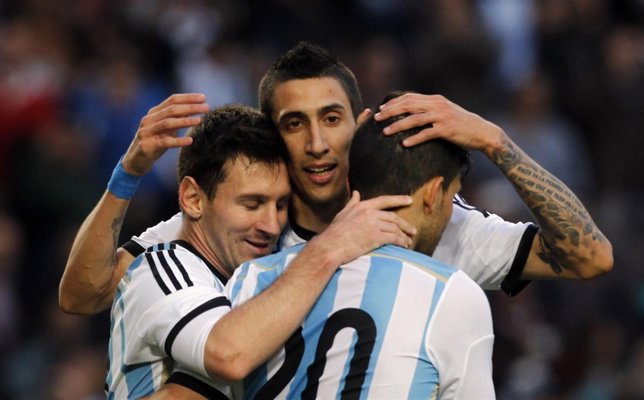 Argentina celebra la victoria ante Eslovenia