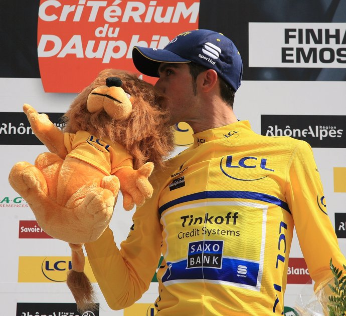 Alberto Contador en el Criterium Dauphiné