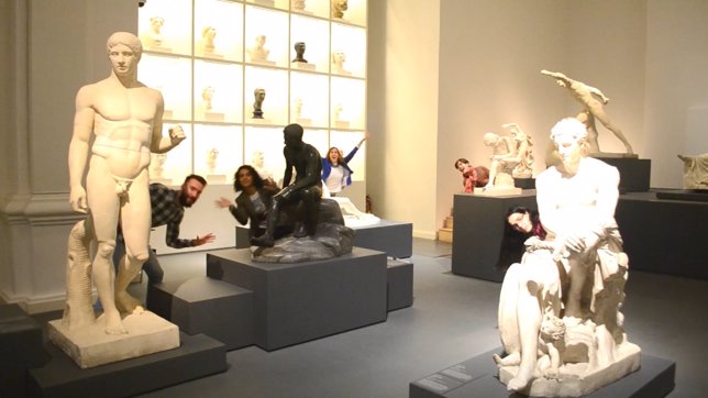 Una secuencia del video sobre el Museo de Escultura
