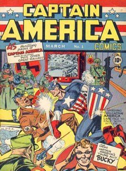 Portada Del Primer Número De El Capitán América