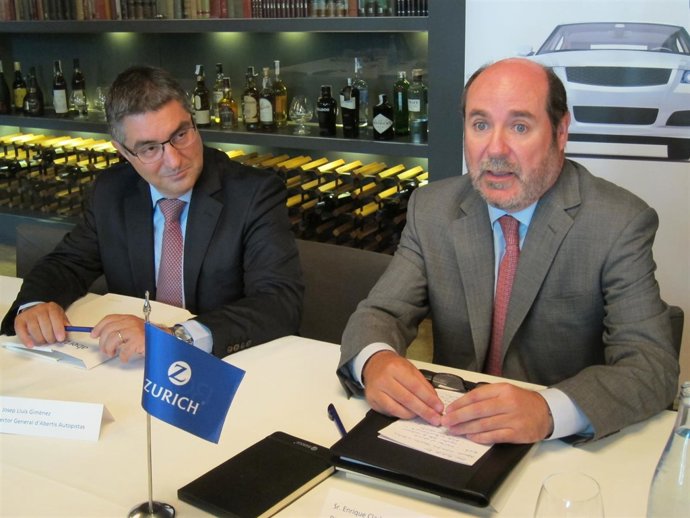 Josep Lluís Giménez (Abertis Autopistas) y Enrique Cladera (Zurich)