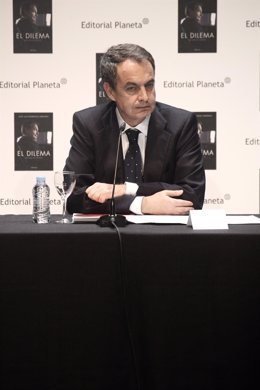 José Luis Rodríguez Zapatero en la presentación de su nuevo libro