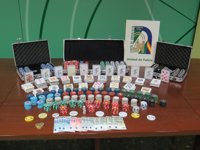 Desmantelado un local de partidas ilegales de póquer en Ronda con 14.000 euros en fichas para apostar