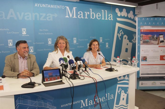 Angeles Muñoz presenta Marbella Impulsa, la app para encontrar empleo en municip