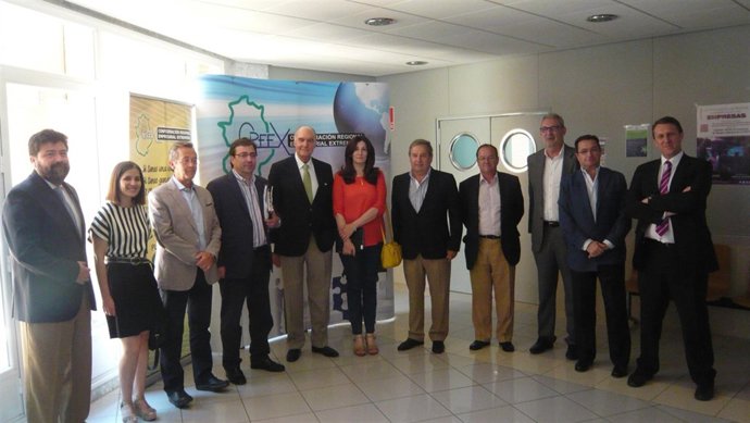 Miembros del PSOE extremeños con la Creex