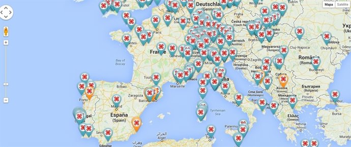 Este mapa te permite viajar por el mundo a través de cámaras de drones