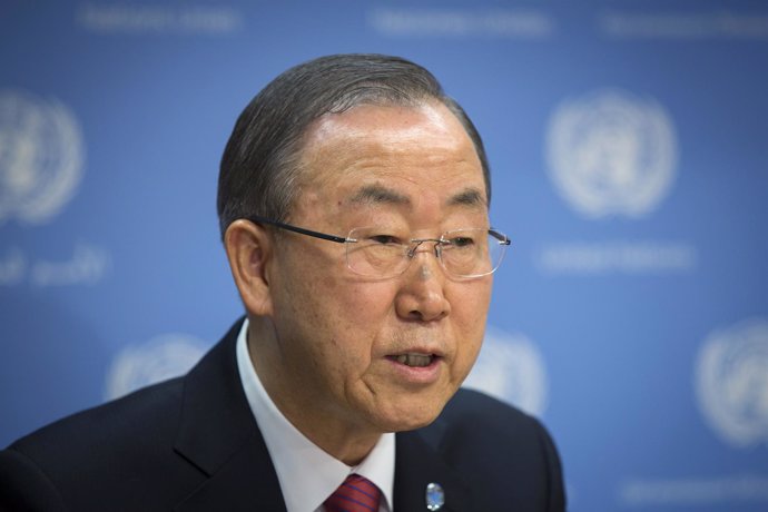 El secretario general de la ONU, Ban Ki Moon