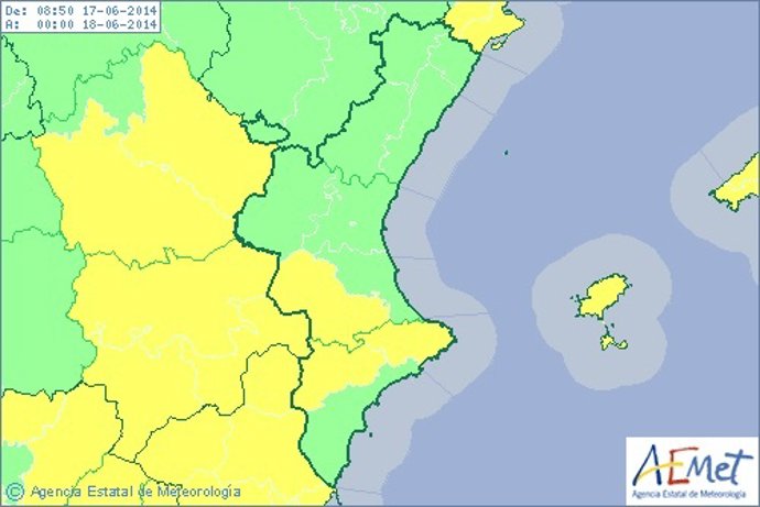 Alerta por lluvias este martes
