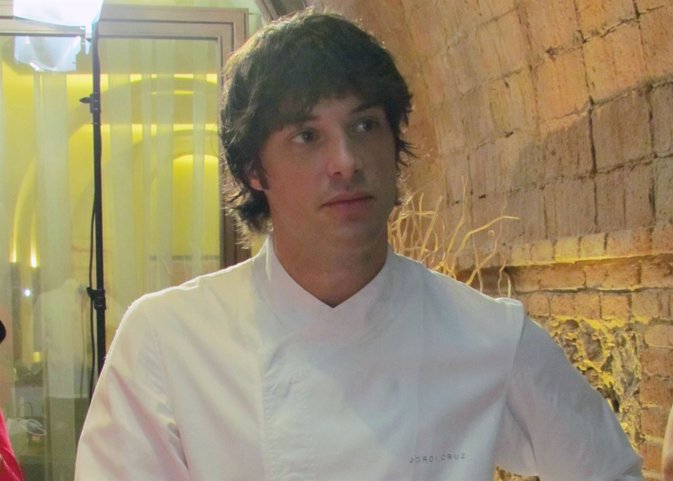 Jordi Cruz en la presentación del nuevo robot de cocina de Moulinex