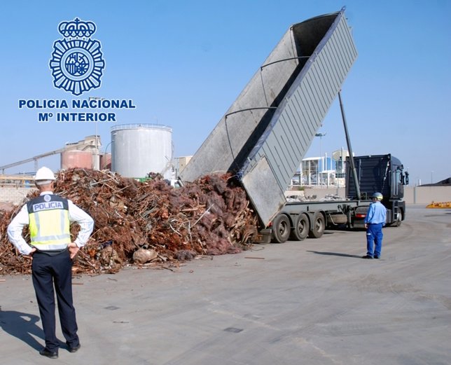 Operación contra un grupo que vendía escombros a precio de cobre