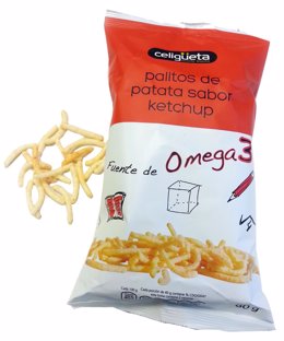 Palitos de patata con omega 3 y 6 formulada por AZTI