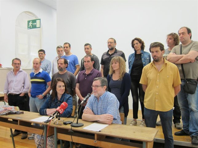 Representantes de los partidos, sindicatos y organizaciones convocantes 