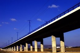 Linea AVE Córdoba-Málaga, viaducto de Bobadilla            